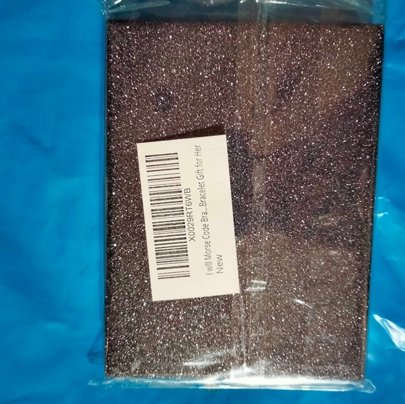 Bracelet- morse code 14k gold plated keepsake - Picture 3 of 5